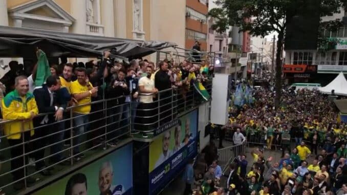 Candidato à reeleição pelo PL comentou também trabalho de ministros. Candidato à reeleição pelo PL comentou também trabalho de ministros.