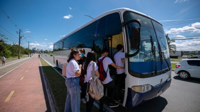 Cadastro do programa Transporte Universitário